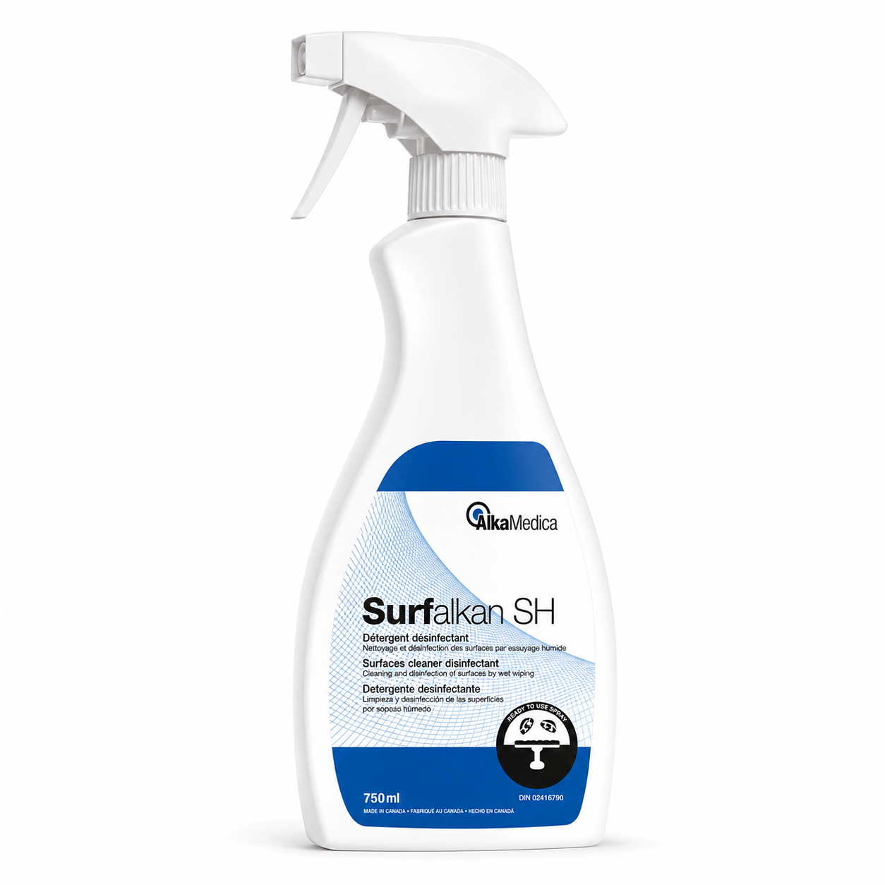 AlkaMedica Surfalkan SH Spray 750ml - Detergente Desinfectante
