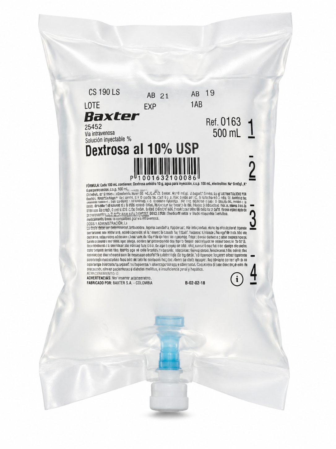 Dextrosa 10% Solución Hidratante 500 ml ARB0163