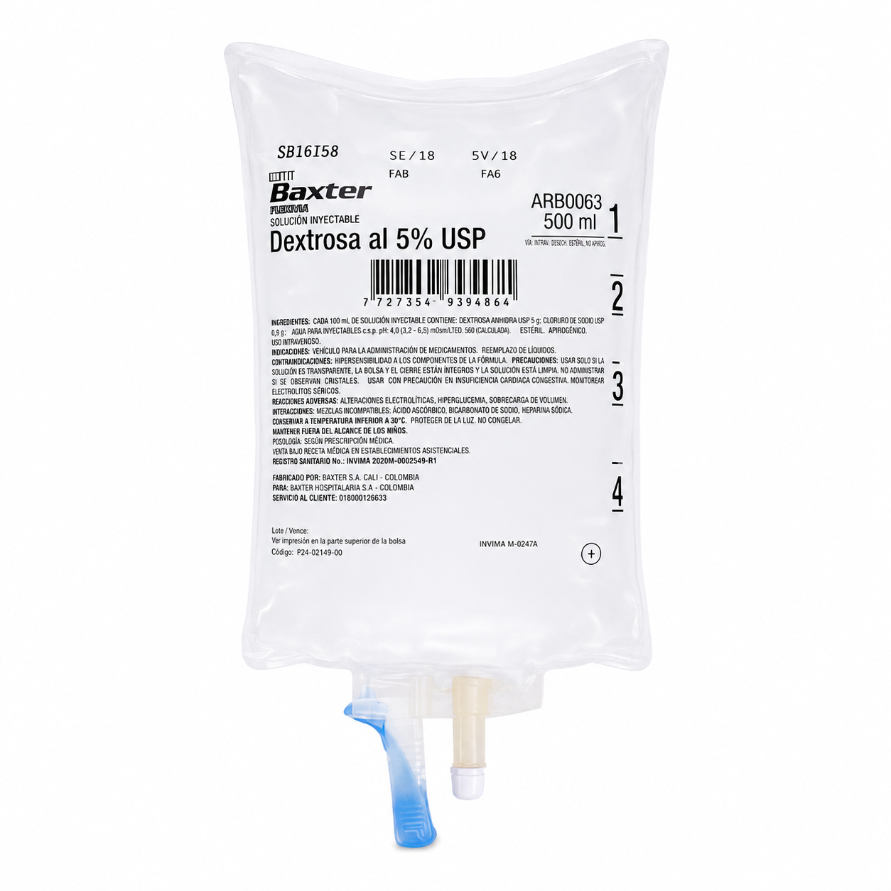 Dextrosa 5% Solución Salina 0.9% 500ml ARB1063