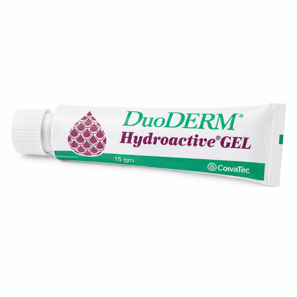 DUODERM Gel Hydroactive de ConvaTec, 15 g, gel hidrocoloide transparente, diseñado para la hidratación de heridas y cicatrización.