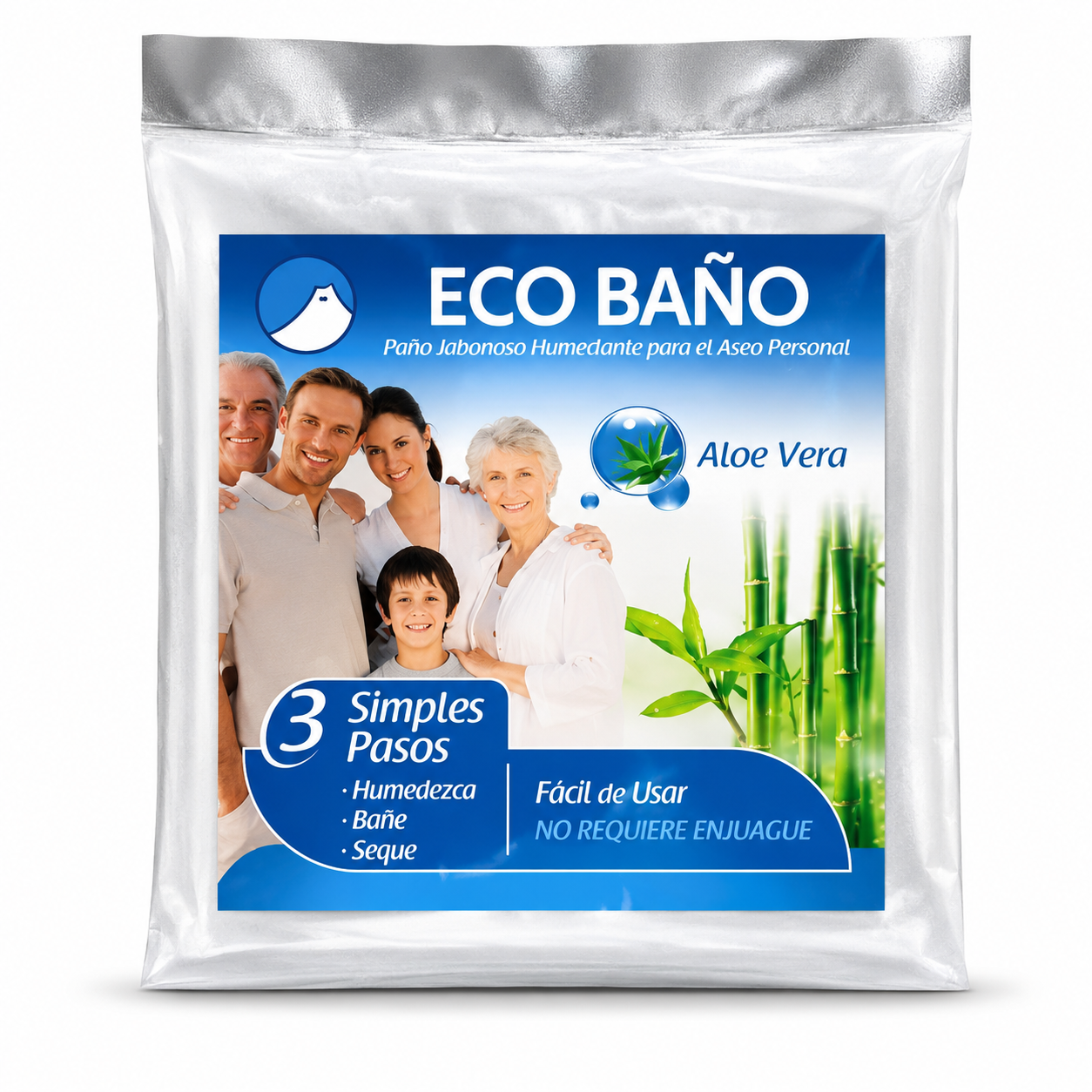 ECO Baño Aloe Vera 20x20cm Ref BK-PJ-A