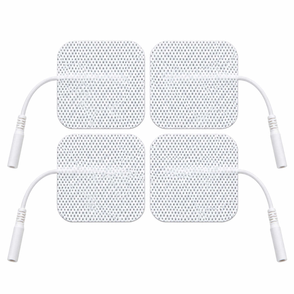 Electrodos adhesivos de 50 x 50 mm referencia P5050-1, compatibles con equipos de electroterapia y estimulación muscular.