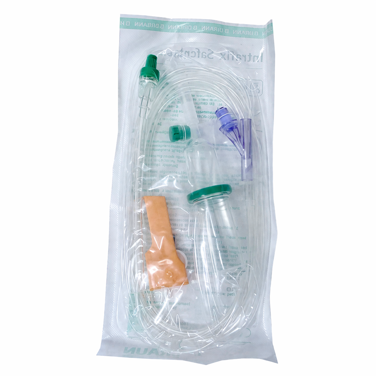 Equipo macrogoteo B Braun Intrafix SafeSet 4063004 con sitio en Y y conexión Luer Lock para infusión intravenosa