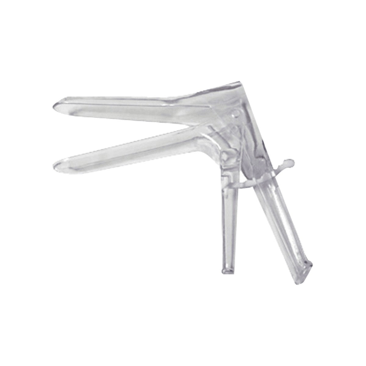 Especulo vaginal desechable Standard T/M de Cepimax, fabricado en plástico transparente, con diseño anatómico y tamaño mediano.