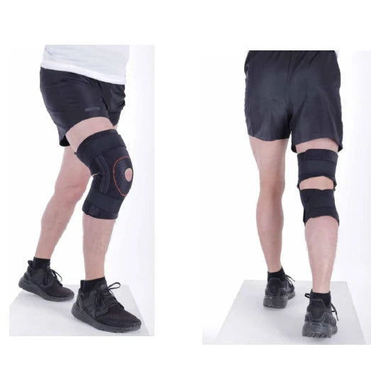 Estabilizador de rodilla Medivaric O746p1004, tamaño M/L, color negro, diseñado para soporte y compresión en lesiones.