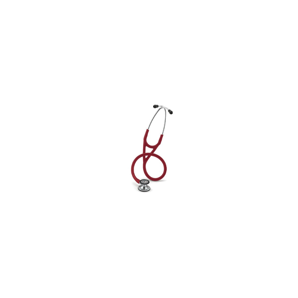 Fonendo Littmann Cardiology IV en color burdeos, modelo 6170, con diafragma de doble frecuencia y tubos de alta calidad.