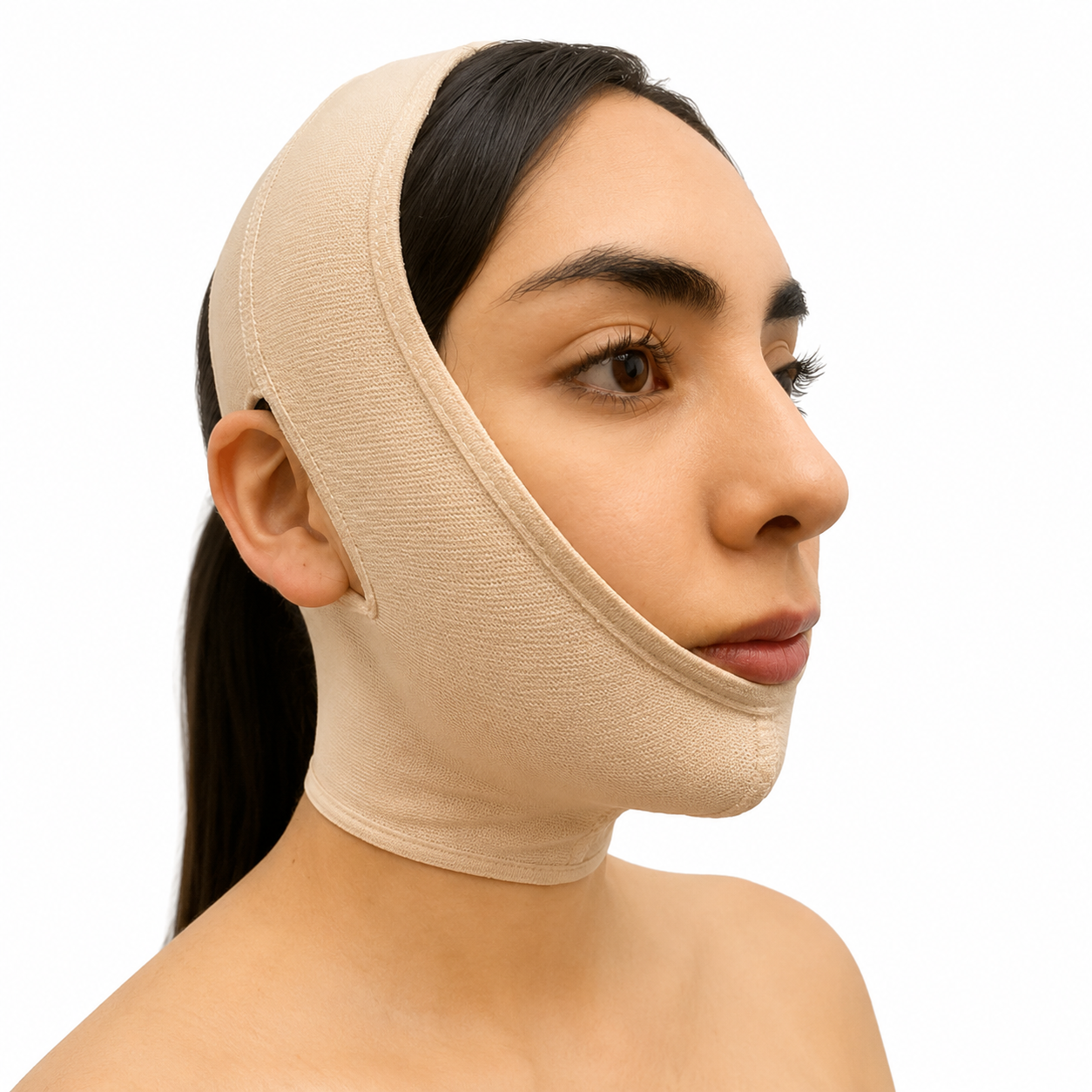 Faja Post-Operatoria Mentonera Facial T-S/M Beige Medivaric