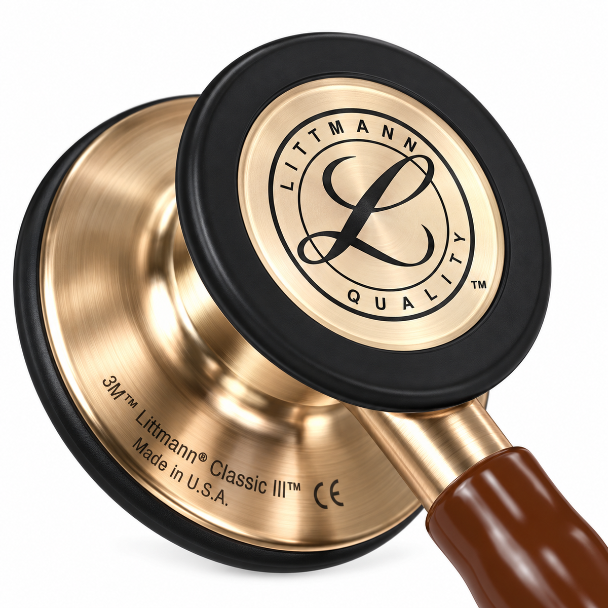 Fonendo Littmann Classic III 3M color chocolate, referencia 5809 y tubo de 27 pulgadas, edición especial para uso clínico profesional.