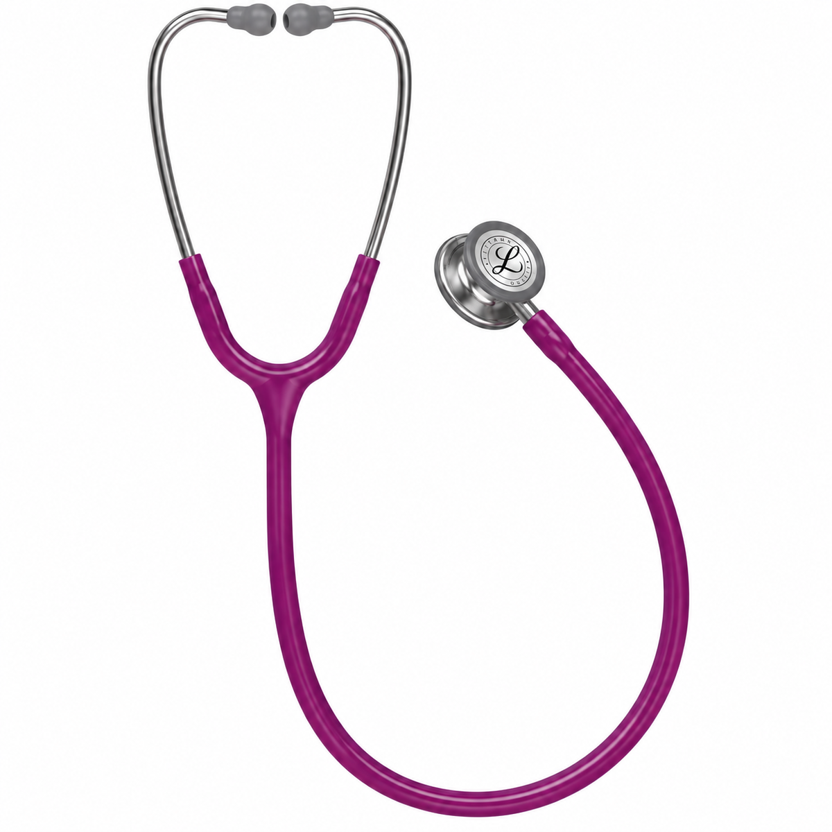 Fonendoscopio 3M Littmann Classic III color ciruela, edición especial con tubo de 27 pulgadas para auscultación clínica.
