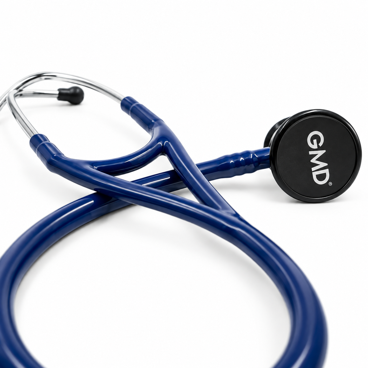 Fonendoscopio Cardiology OIS 500 color azul, diseñado para apoyar la auscultación cardiaca y respiratoria durante valoraciones clínicas.