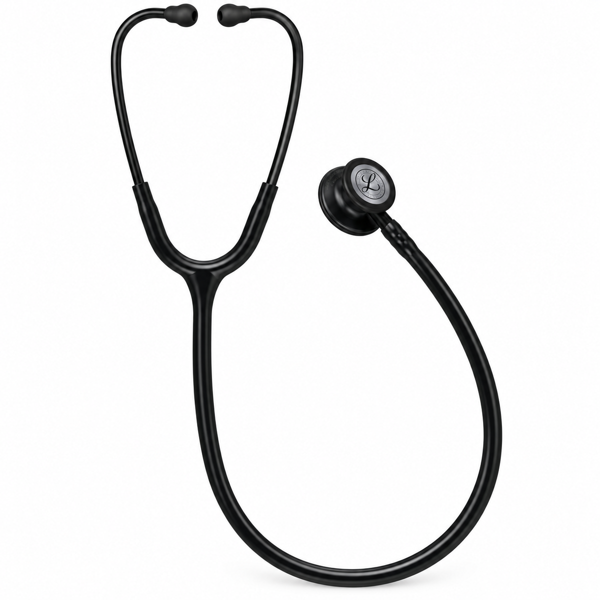 Fonendoscopio 3M Littmann Classic III con tubo negro de 27 pulgadas, referencia 5803, para auscultación clínica profesional.