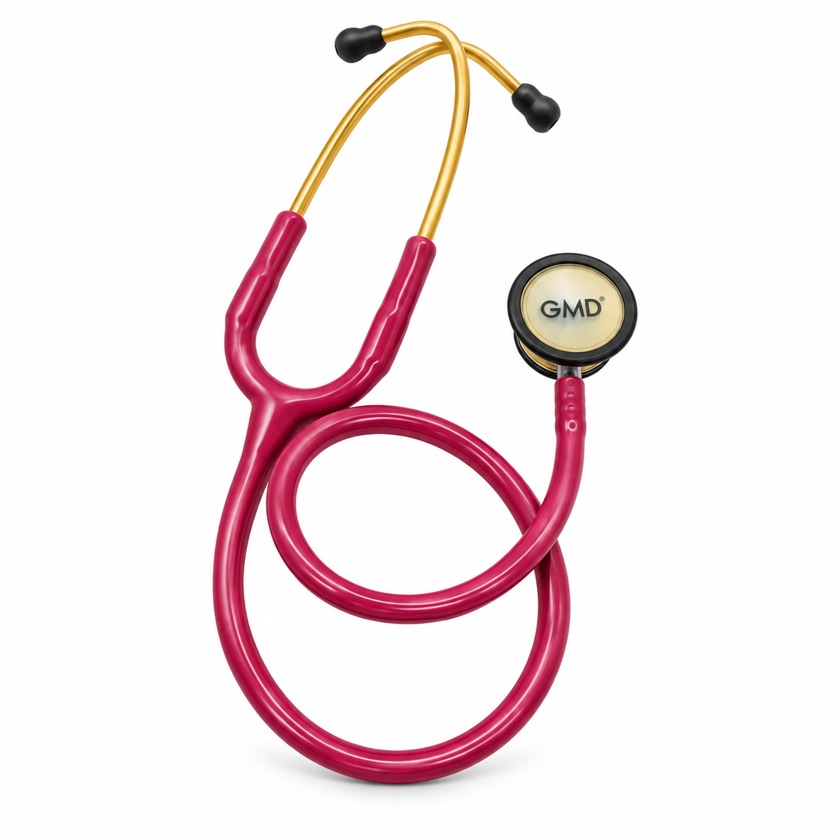 Fonendoscopio OIS 300 color Raspberry, referencia GMD30-DCJ-30J, diseñado para apoyar procedimientos de auscultación clínica.