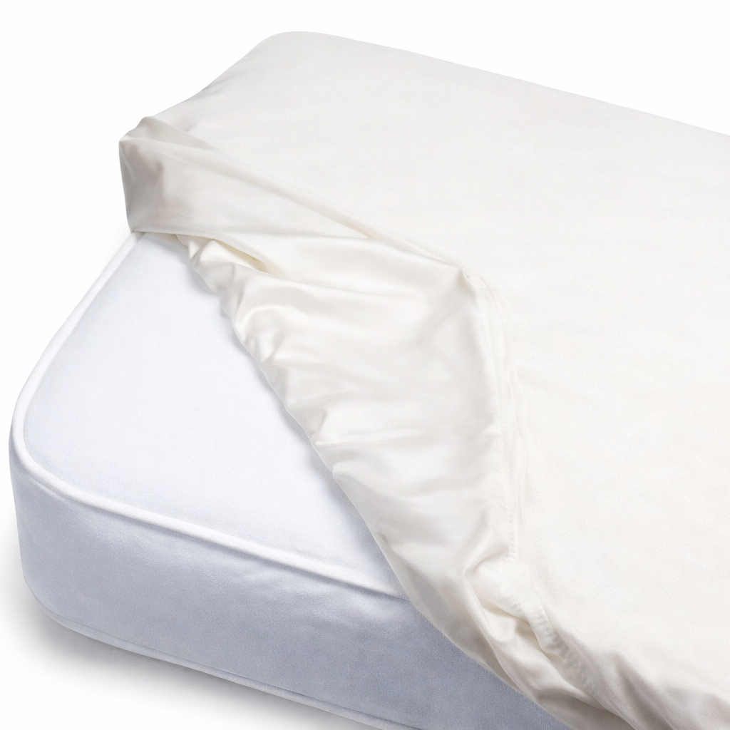 Forro protector impermeable Relax Time de 90x210 cm, fabricado en material resistente, ideal para proteger muebles.
