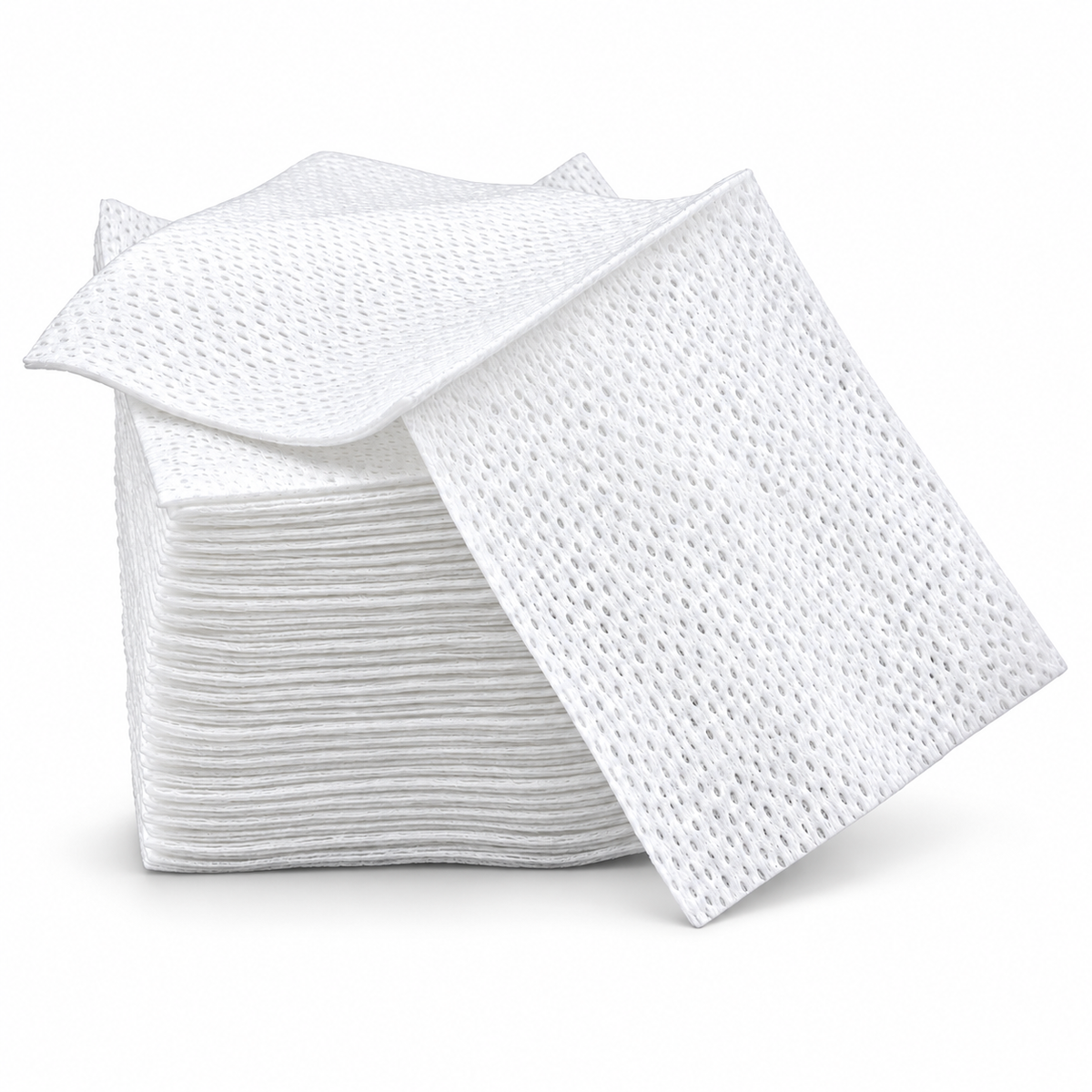 Gasa no tejida no estéril Medical Supplies de 7.5 x 7.5 cm, paquete de 100 unidades para curaciones y cuidado de heridas.