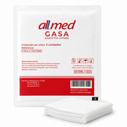 Gasa Tejida Estéril 7.5cm x 7.5cm - Allmed (5 Unidades)