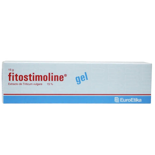 Fitostimoline Gel TBO 15g, gel regenerador cutáneo en tubo, color blanco, con textura suave y ligera, ideal para tratamiento de la piel.