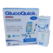 Glucómetro G30A + 50 Tiras y Lancetas Glucoquick ProCaps