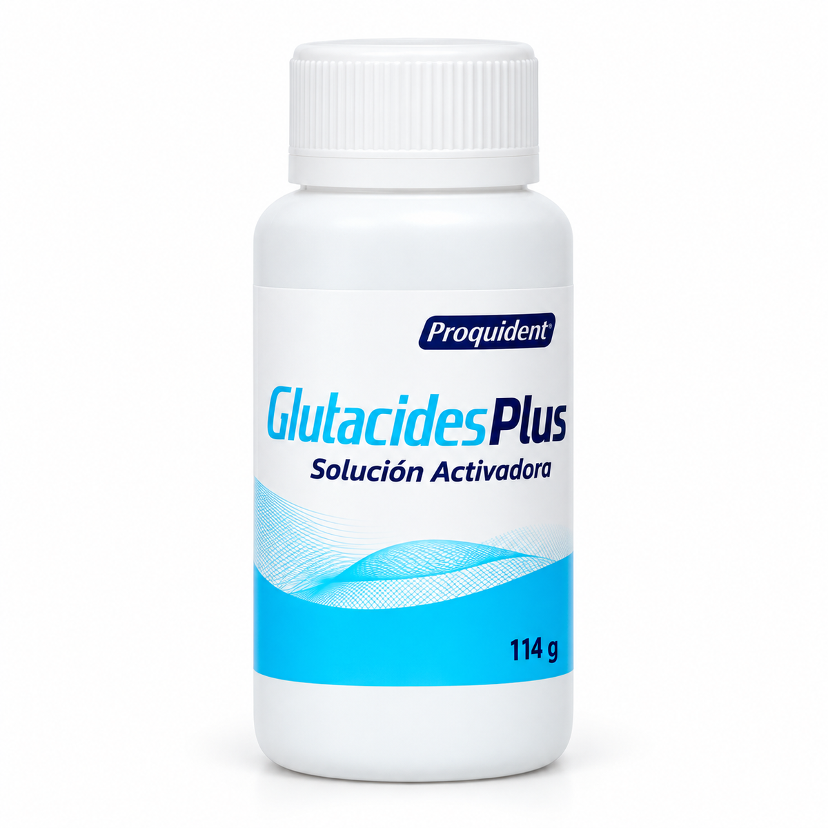 Glutacides PLUS+ de Proquident, presentación de 3.8 L con aroma limón, para apoyar protocolos de limpieza y desinfección.