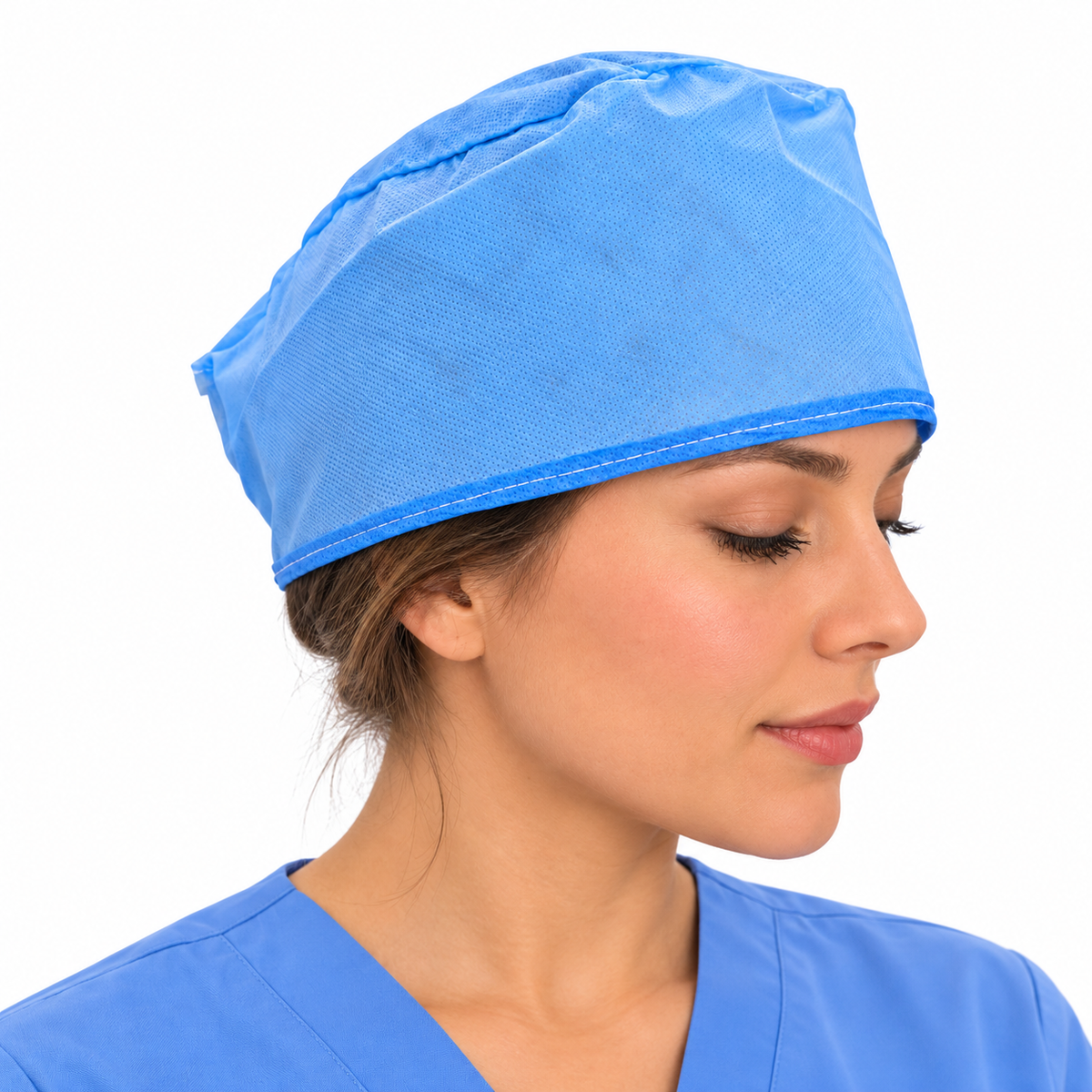Gorro quirúrgico desechable Allmed para cirujano, paquete de 30 unidades para uso médico y hospitalario.