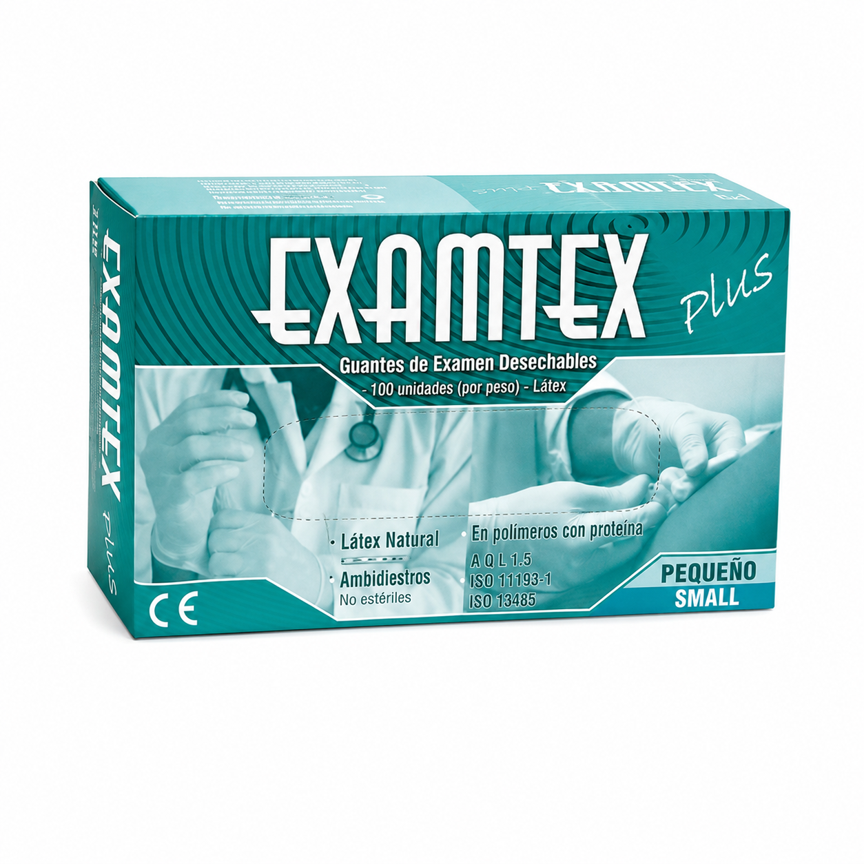 Guante Examen Latex Liso Talla S - Protex (Cja x 100)
