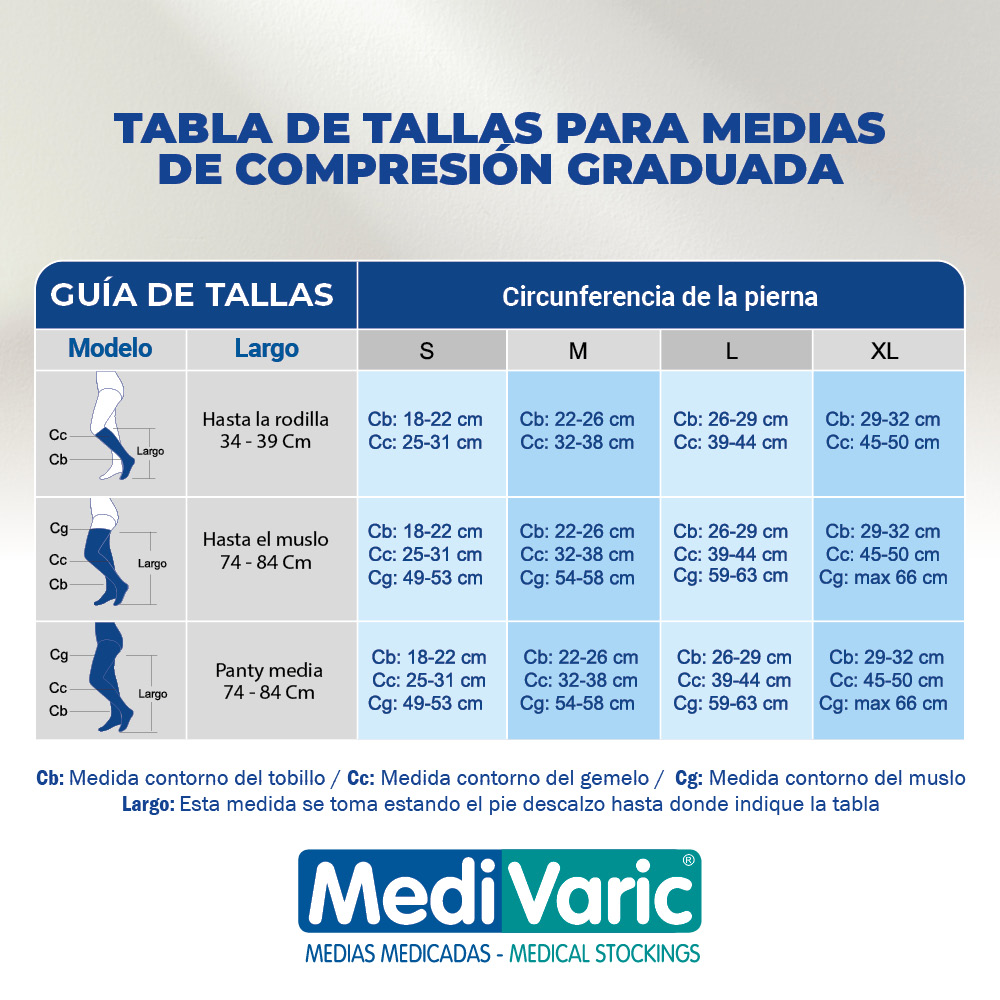 Medivaric Media Compresión Dama T-M Sahara Dedos Libres