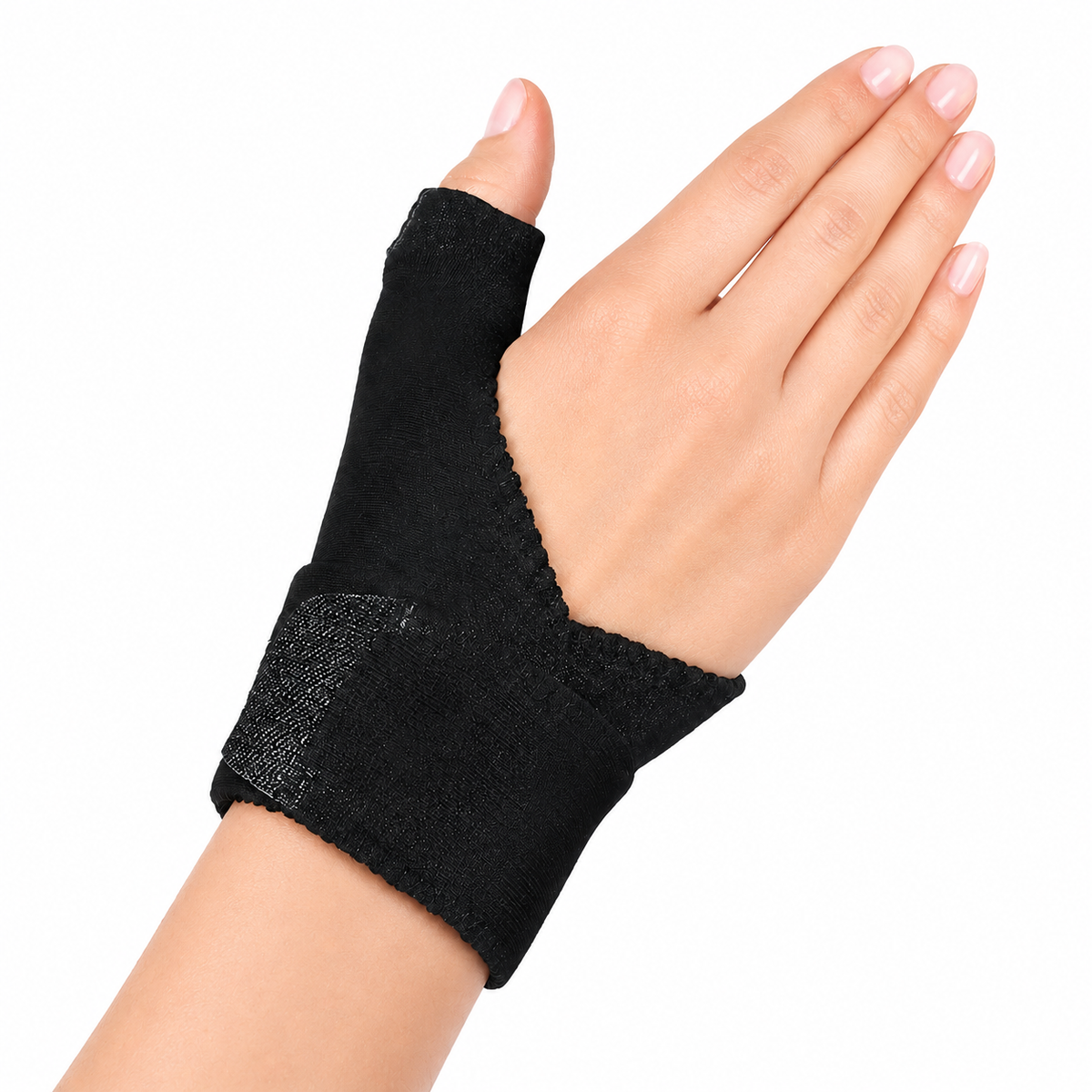 Inmovilizador de pulgar Kromia ambidiestro, color negro, talla S-M, referencia 824700615041, diseñado para brindar soporte, estabilidad y ajuste en la zona del pulgar y la muñeca.