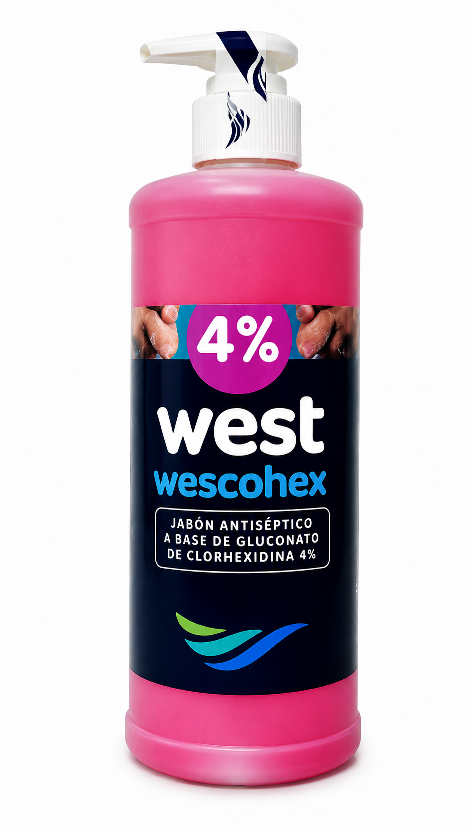 Jabón Líquido 4% FCO 500cc con Válvula Cremera WESCOHEX