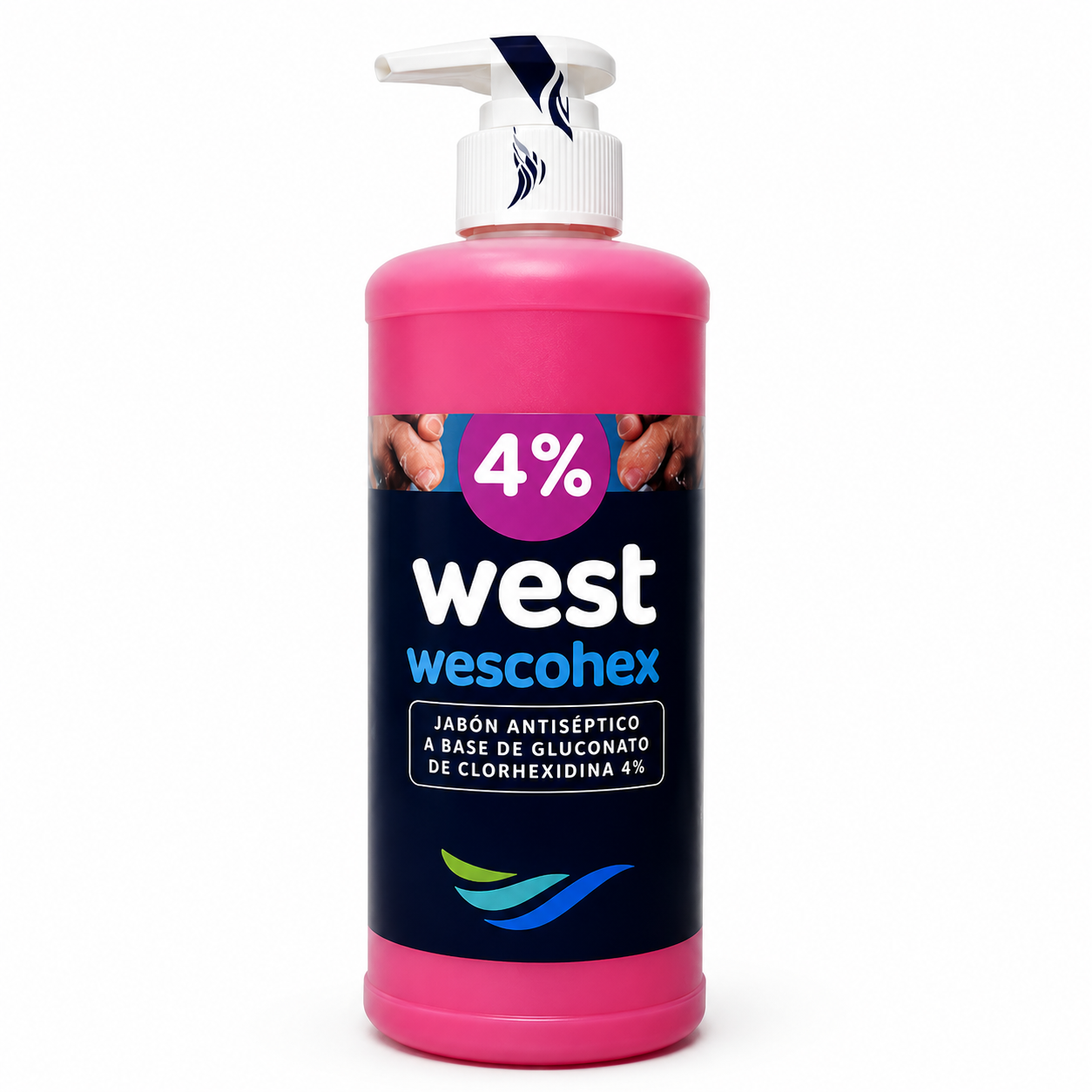 Jabón Líquido 4% FCO 500cc con Válvula Cremera WESCOHEX