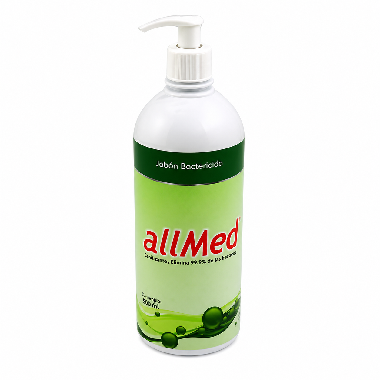 Jabón bactericida Allmed 500 ml antibacterial para higiene de manos uso clínico