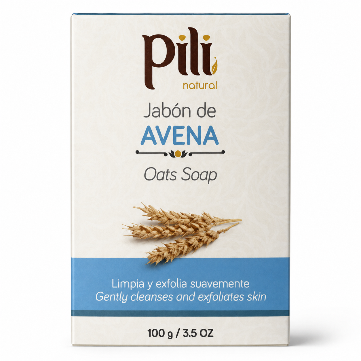 Jabón De Avena 100g Pili - Hidratante Natural Para Piel