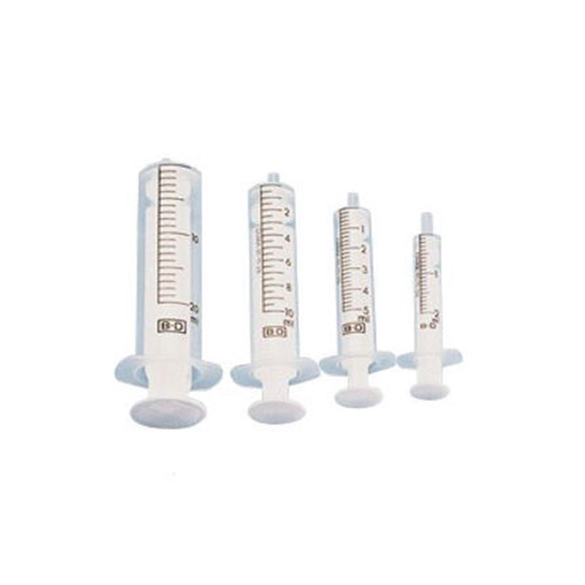 Jeringa hipodérmica desechable BD Discardit™ II de 10 ml, 21G x 1.5", de dos partes, con cilindro transparente y émbolo suave.