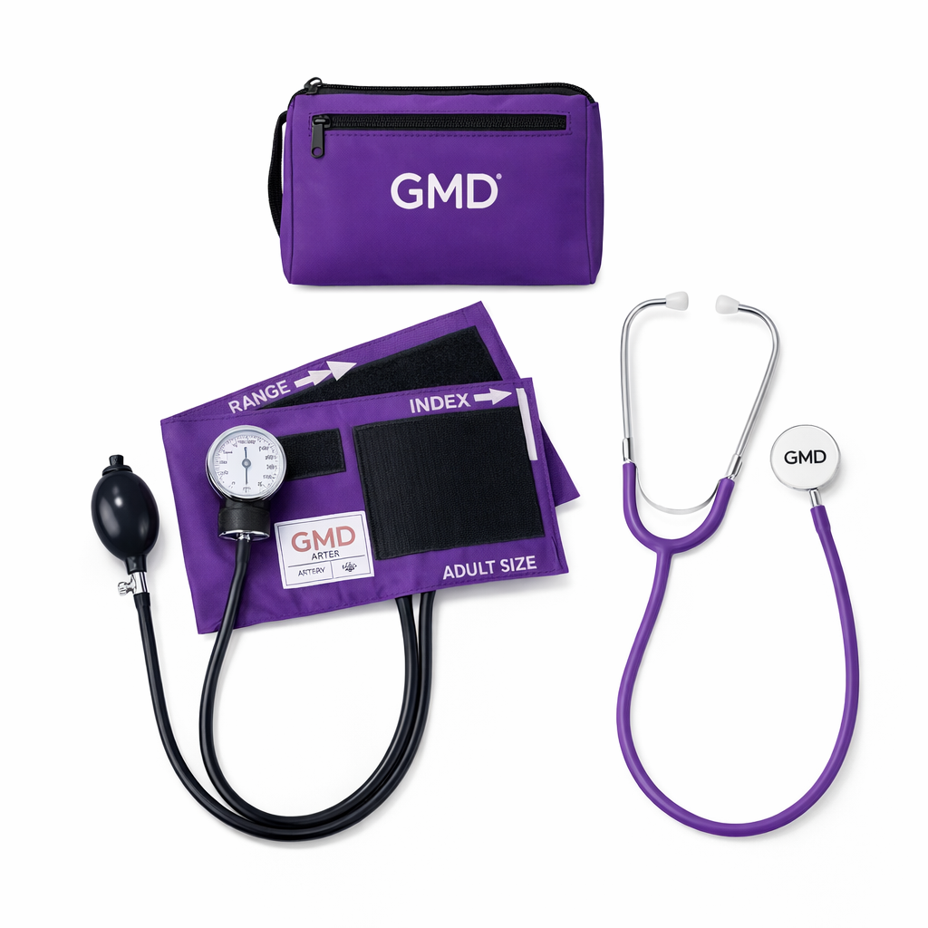 Kit Colors Tensiómetro + Fonendoscopio Doble Campana Purpura