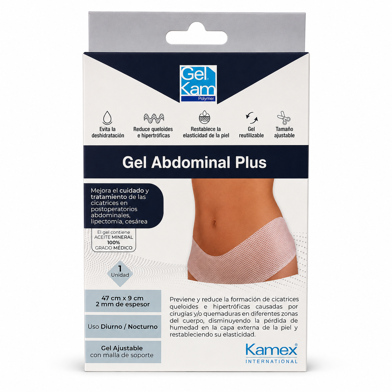 Lámina En Gel Abdominal Kamex Ref. 430003NL - 1 Und