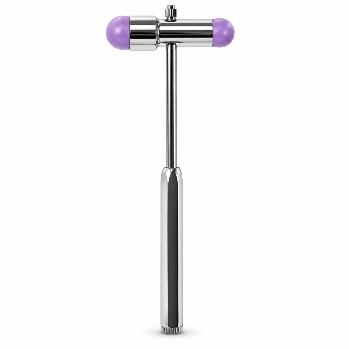 Martillo GMD color púrpura claro, referencia GMD401-BM-T16, diseñado para apoyar la valoración de reflejos en la exploración clínica.