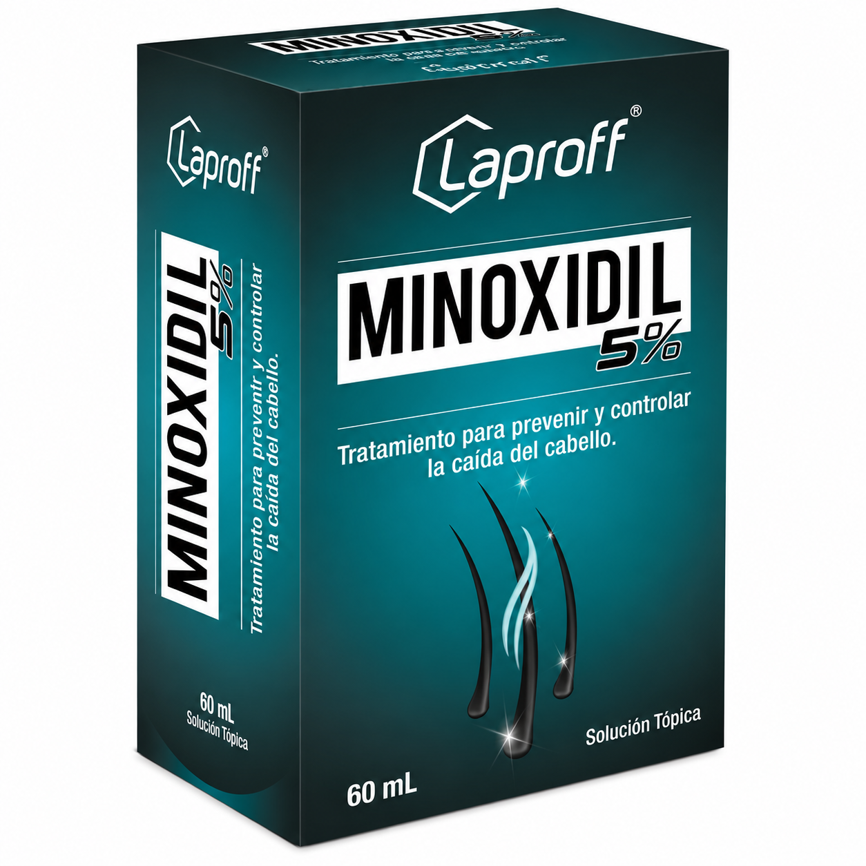 Minoxidil 5% Solución 60ml - Crecimiento Capilar Laproff