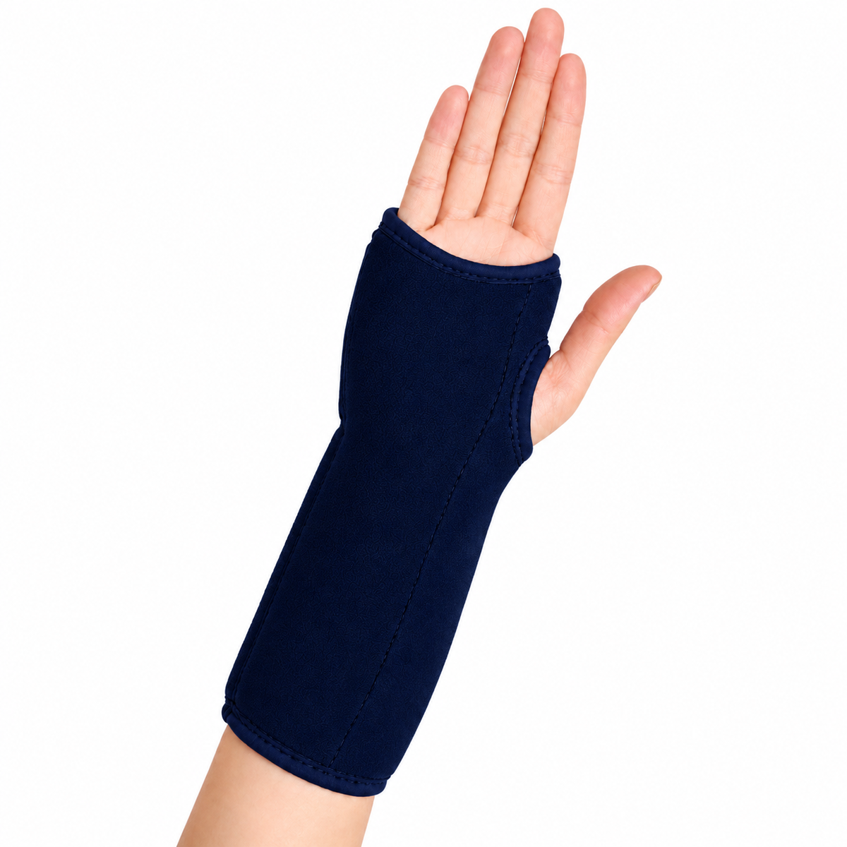 Muñequera acolchada para mano izquierda, referencia 18481 BA, diseñada para brindar soporte, estabilidad y comodidad durante la actividad física.
