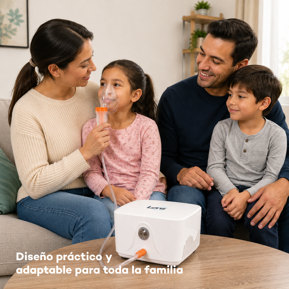 Nebulizador Lenz LT-N700 práctico y adaptable para tratamientos respiratorios de toda la familia