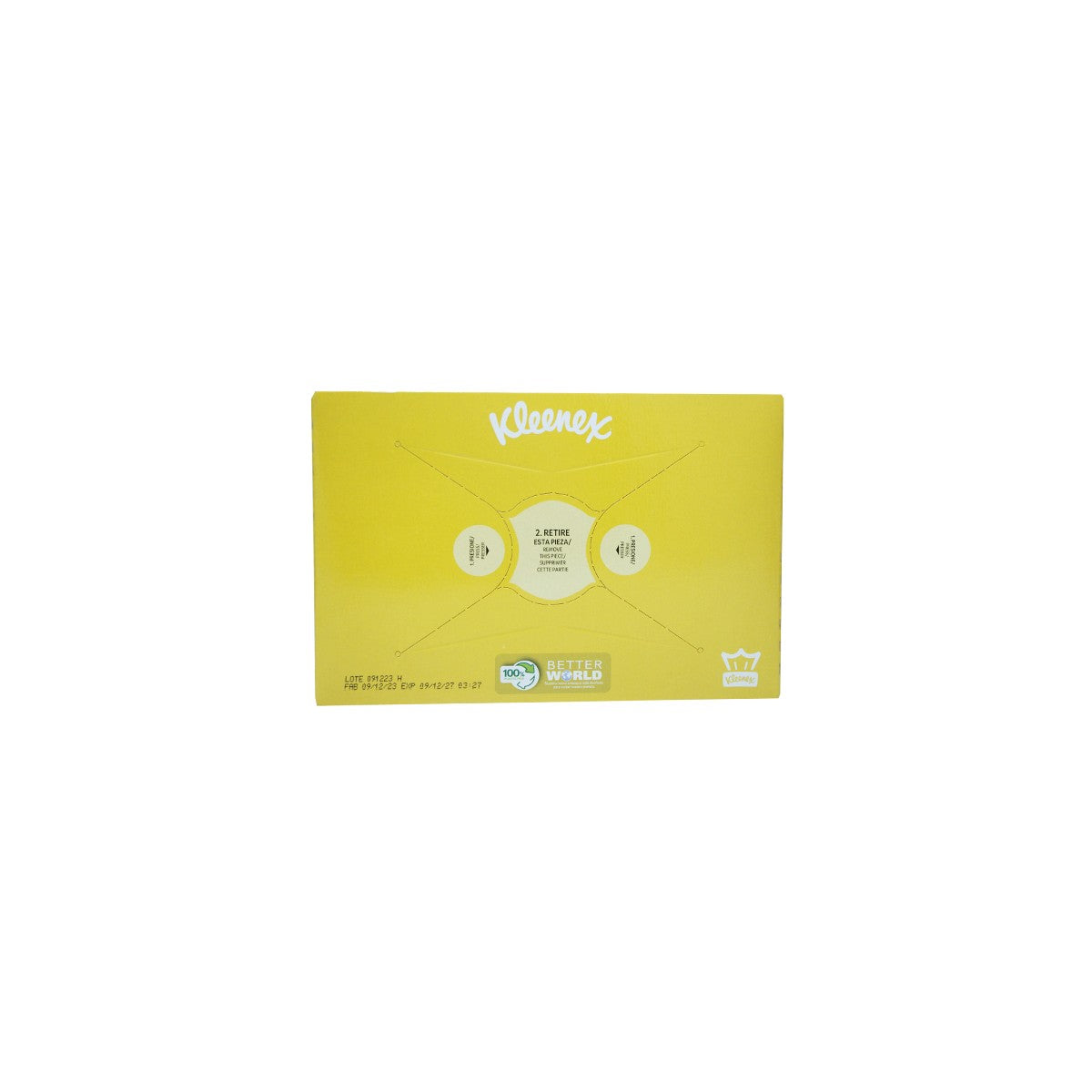 Pañuelos faciales triples Kleenex, color blanco, 36 paquetes de 50 pañuelos cada uno, diseñados para higiene personal y suavidad.