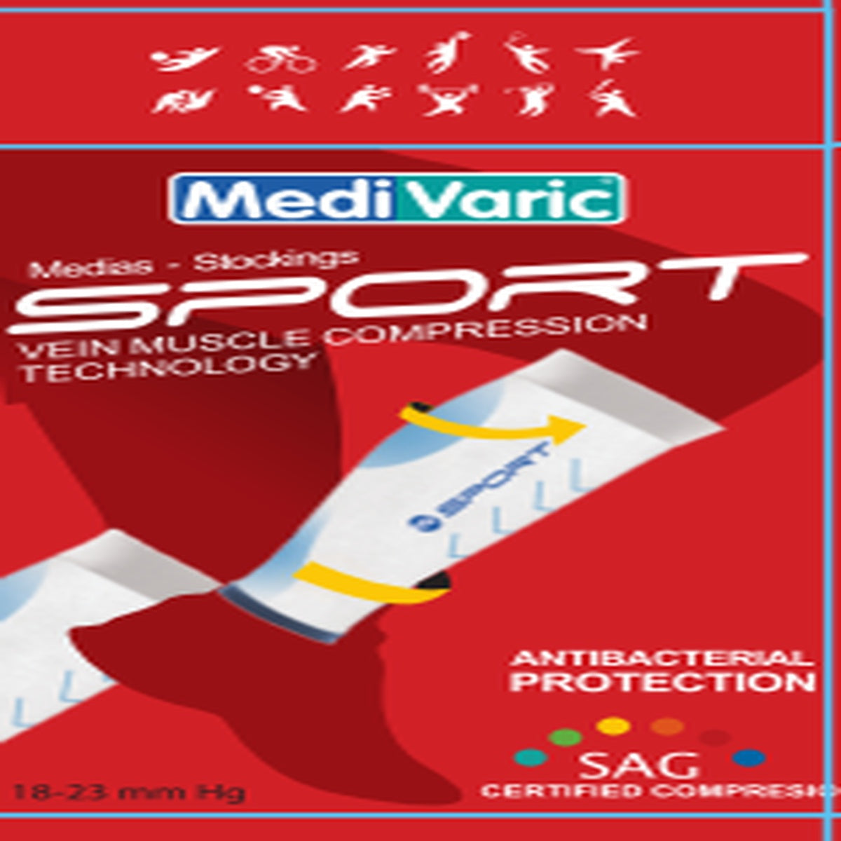 Pantorrillera unisex de compresión negra, referencia 5366p0304, fabricada en 80% poliamida y 20% elastano, diseñada para soporte deportivo.