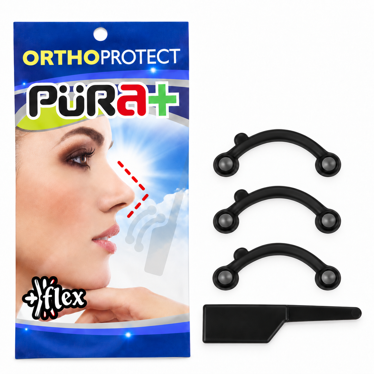 Perfilador de nariz Pura+ talla M, referencia 4314, diseñado como accesorio para complementar rutinas de cuidado estético facial.