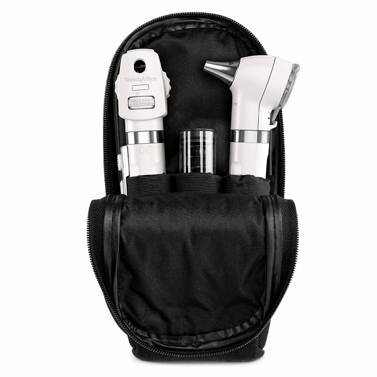 Pocket LED 92871 Welch Allyn blanco nieve con estuche blando y set de bumpers para diagnóstico médico