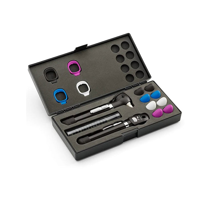 Estuche rígido para Pocket LED Plus 92880, incluye 4 bumpers de colores. Diseño compacto y funcional, ideal para protección y transporte.