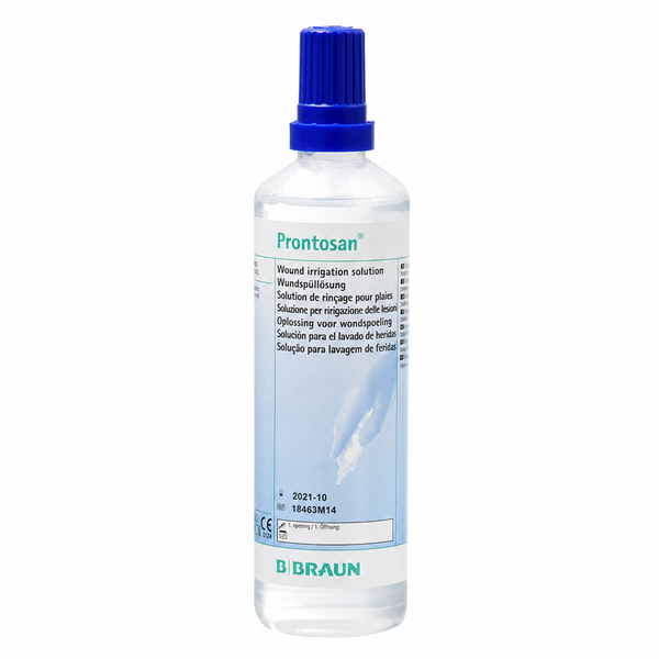 Prontosan solución irrigación de heridas 350 ml B. Braun x unidad para limpieza y descontaminación de heridas agudas y crónicas