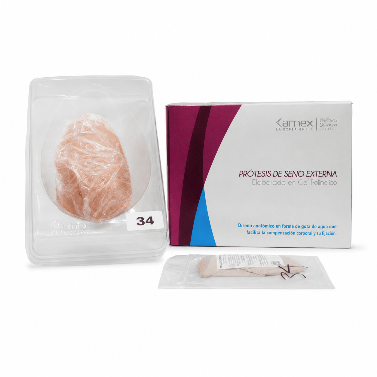 Protesis En Gel De Polímero Para Senos Talla 34 Ref. 440034