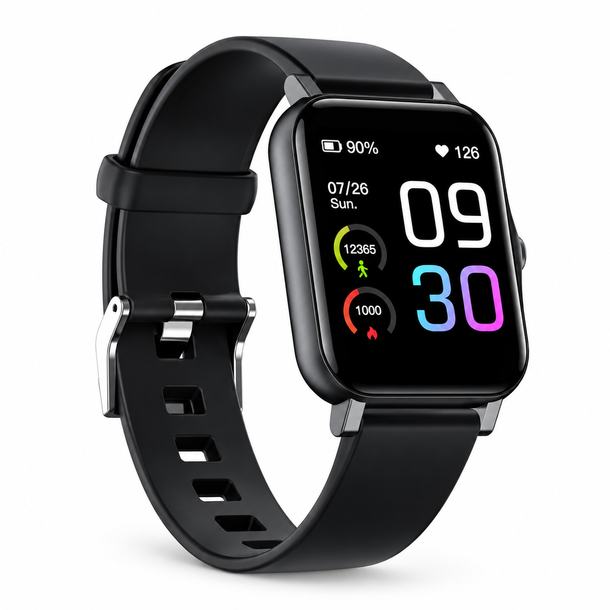 Reloj inteligente Tor 3K, diseñado para apoyar el seguimiento de actividad física y funciones deportivas durante el uso diario.