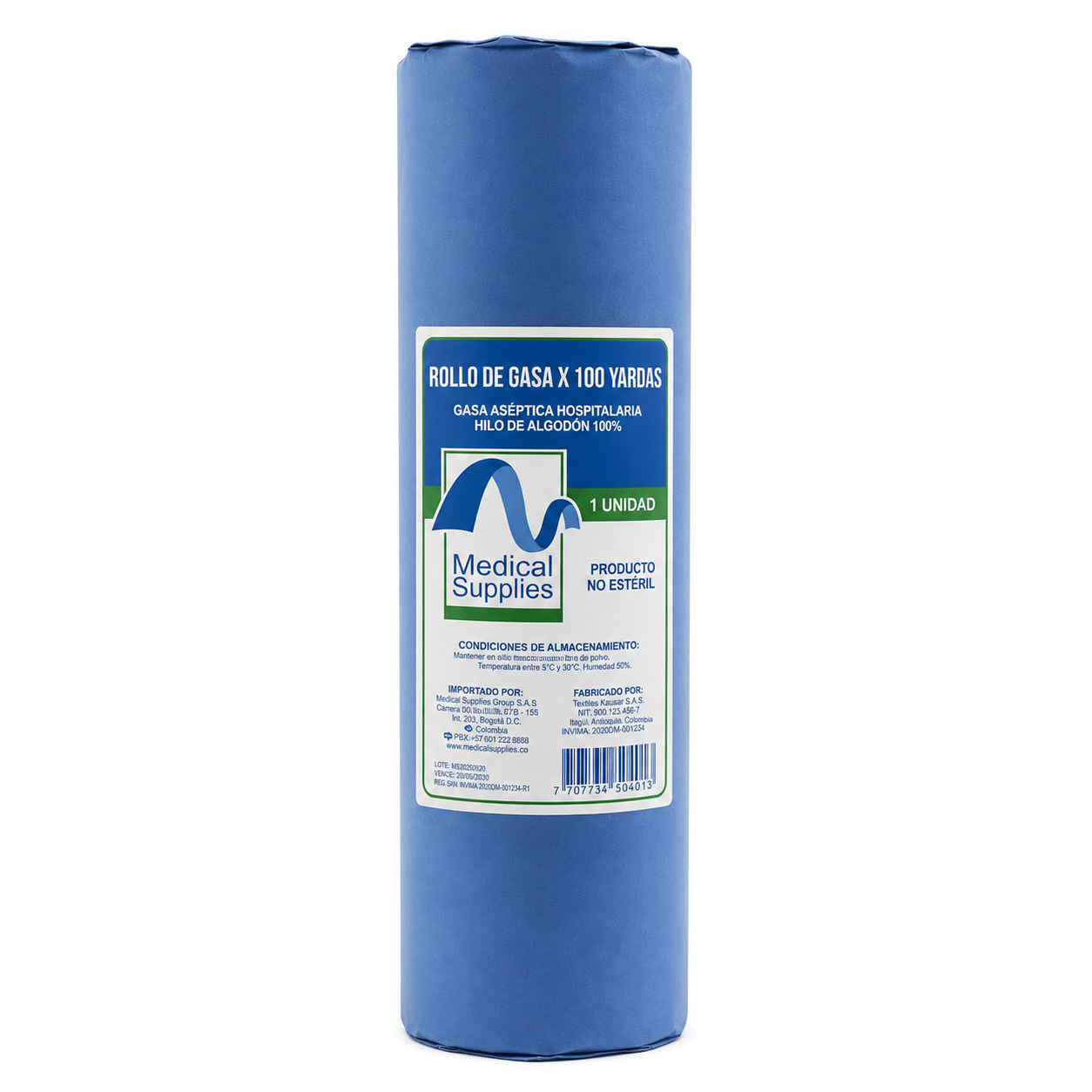 Rollo Gasa Hospitalaria 100 Yards 24 Hilos - Medical Supplies