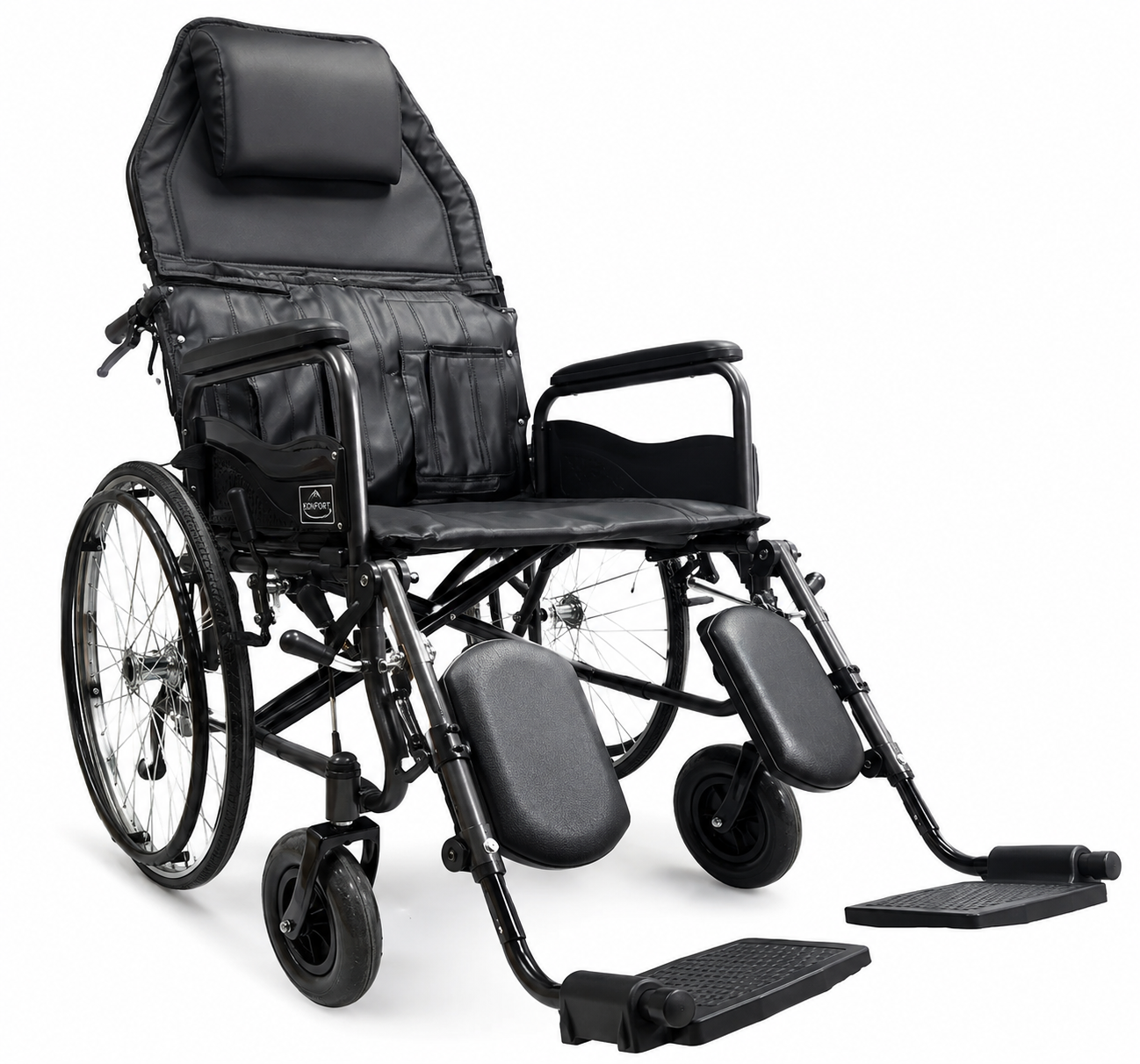 Silla De Ruedas Reclining Konfort Plus KBE9953 Con Reposapiés