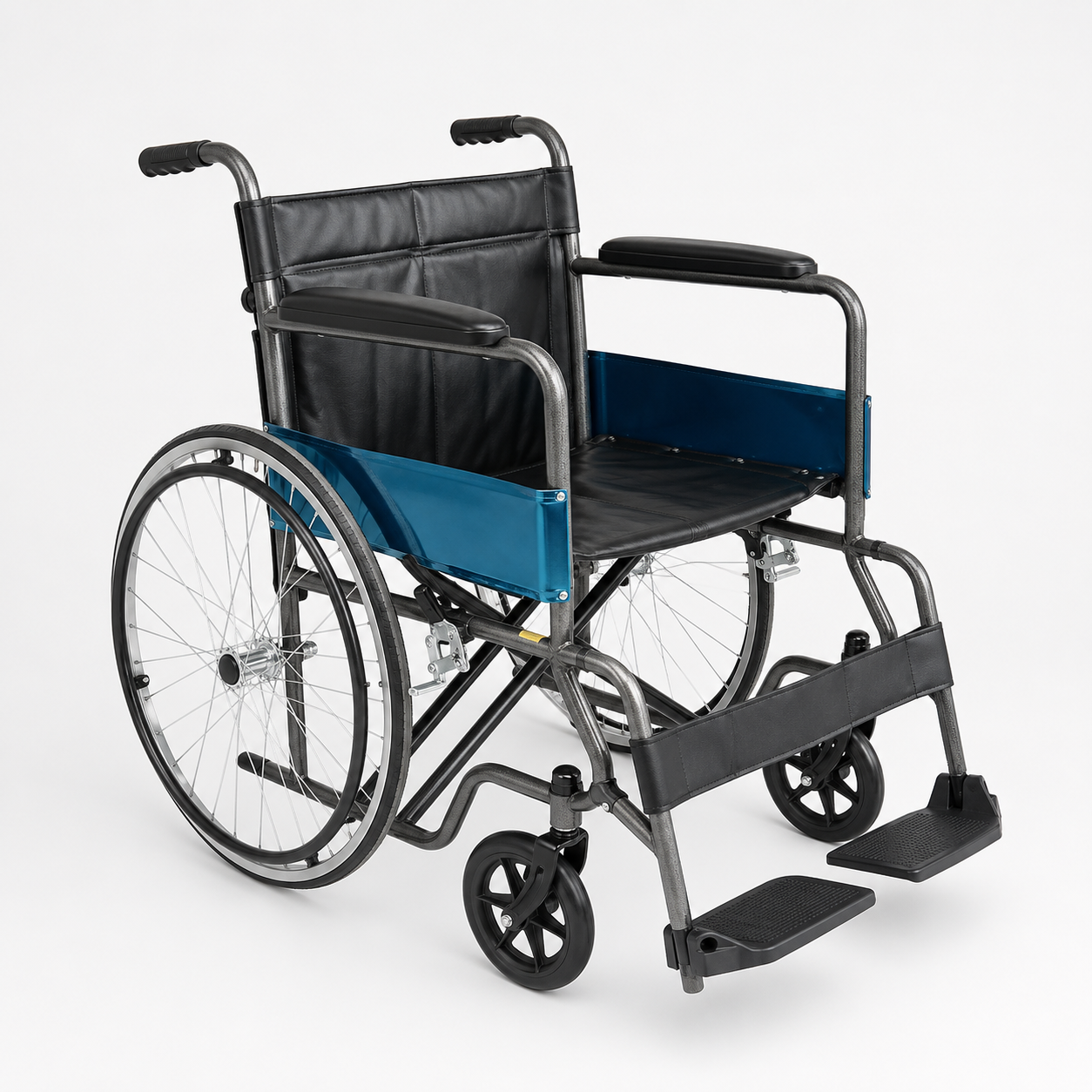 Silla De Ruedas Estándar 50cm Acero Grafito KBE1462FF-M23-D