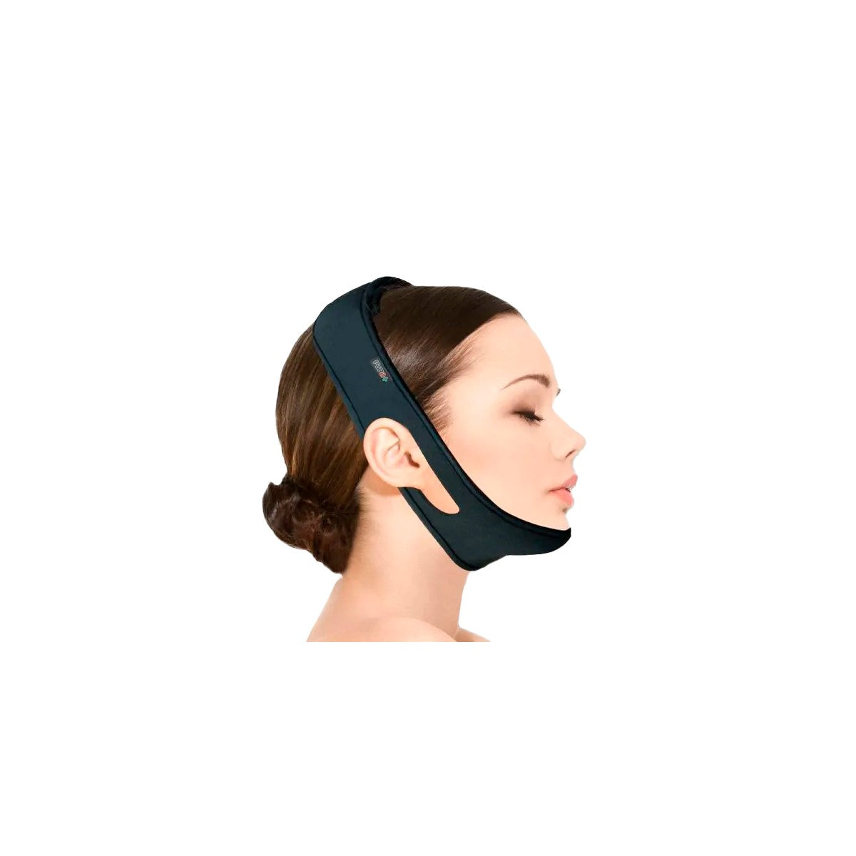Soporte mentonera negra, talla única, referencia 6189, fabricado en material resistente, diseñado para brindar soporte y comodidad.