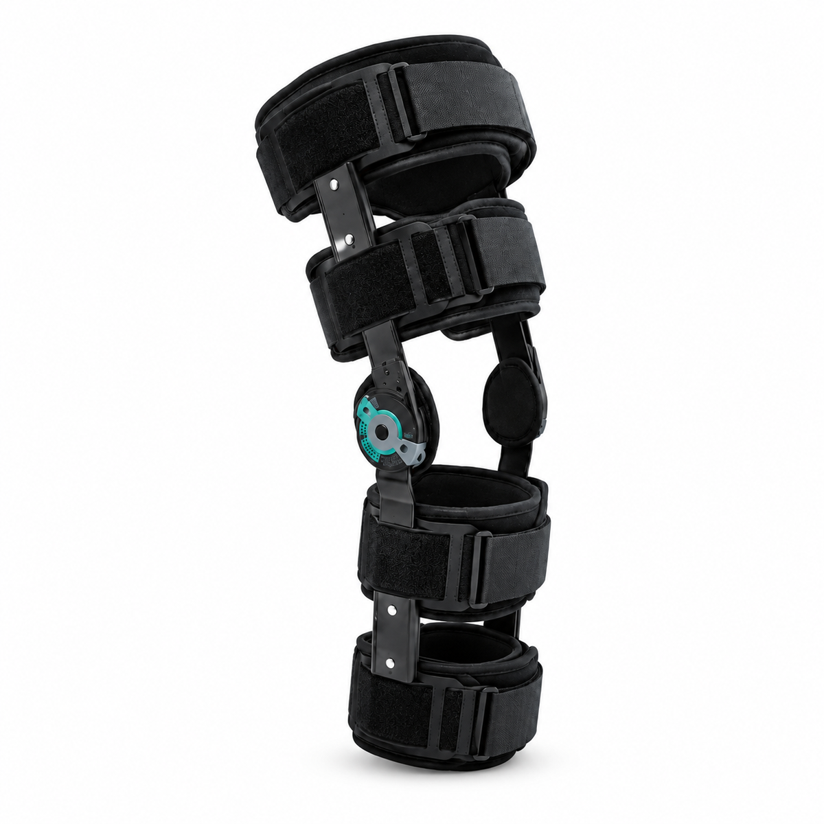 Soporte postoperatorio NEOFLEX para rodilla, extendible y de talla universal, diseñado para brindar estabilidad, control e inmovilización durante el proceso de recuperación.